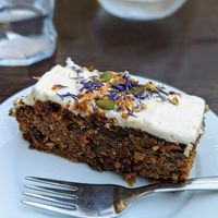 Carrot cake at The Pier Cafe in Stirling