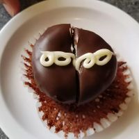 Hostess cupcake at Green Vegetarian Cuisine at Alon in San Antonio