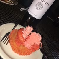 Orange dreamsicle cupcake at Green Vegetarian Cuisine at Alon in San Antonio