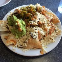 Deluxe smothered nachos at Green Vegetarian Cuisine at Alon in San Antonio