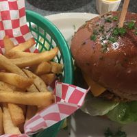 Big Nasty burger at Green Vegetarian Cuisine at Alon in San Antonio