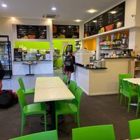 Nice bright cafe with indoor and outdoor seating   at Zest Cafe in Clare