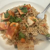 Fried rice with sweet and sour tofu  at Zest Cafe in Clare