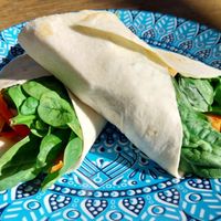 Tofu wrap at Zest Cafe in Clare