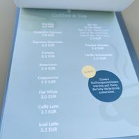 Opening menu at Greens Cafe Deli in Kempen