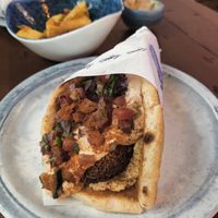 Falafel souvlaki at Egeo Suvlakeria Griega - Lavapiés in Madrid