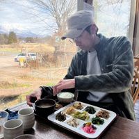nice view from the inside at Farmer's Restaurant in Shizukuishi