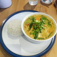 Cambodian curry with rice at The Mekong Cat in Stockport
