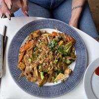 Drunken noodles with tofu   at The Mekong Cat in Stockport