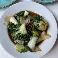 Sautéed pak choi with garlic   at The Mekong Cat in Stockport