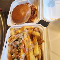 Nashville Hot, my non vegan friend couldn't believe it wasn't chicken! at Project Pollo in Round Rock