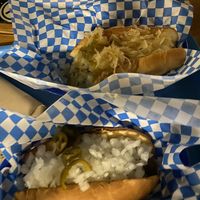 Field roast dogs at Munchen Haus in Leavenworth