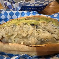 There’s a Beyond brat under there somewhere at Munchen Haus in Leavenworth