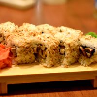 Spicy roll with mushrooms at Cafe SOK in Moscow