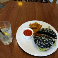 beetroot burger no cheese  at Cafe SOK in Moscow