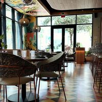 Planta Queen interior, it’s got a disco ball!  at Planta Queen - Fort Lauderdale in Fort Lauderdale