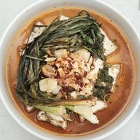 Scallion and Braised Tofu at JumJumJumJumJumJum - 점점점점점점 in Seoul