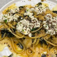Denjang (fermented soy bean paste), Seaweed, Kelp pasta. Rich and harmonized flavoring  at JumJumJumJumJumJum - 점점점점점점 in Seoul