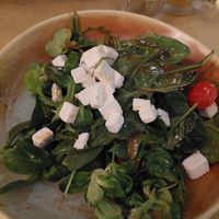 salad with vegan feta at The Kourmpeti - To Koypmtteti in Thessaloniki