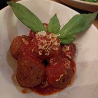 vegan meatballs with tomato sauce at The Kourmpeti - To Koypmtteti in Thessaloniki