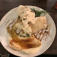 Really tasty vegan wrap  at Mazaya in Krakow