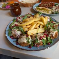 Falafel as part of a set for 2 people. Great deal! at Mazaya in Krakow