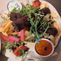 Shish vegan kebab at Mazaya in Krakow