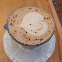 Cappuccino- have oat and almond milk at Mercador Café in Porto