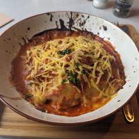 vegan lasagna at LUDO in Ghent