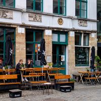 Outside of Ludo Kafe at LUDO in Ghent