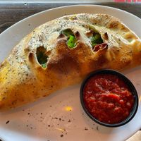OMG! Best Vegan Calzone Ever!   at Sauce on the Side in Chesterfield