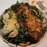Miso Eggplant with tofu at Fishbowl in Docklands