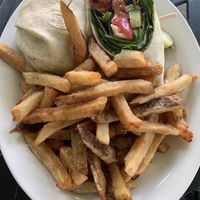 Vegan buffalo wrap  at The Olde Angel Inn in Niagara-on-the-lake