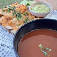 Taquitos de birria  at La Luna Vegetariana in Guatemala City