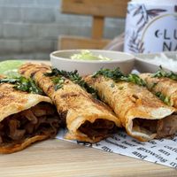 Taquitos de Birria  at La Luna Vegetariana in Guatemala City