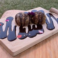 Rellenitos Bruleé  at La Luna Vegetariana in Guatemala City