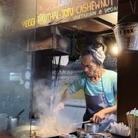 Enthusiastic cook! at Pad Thai Cart in Pai
