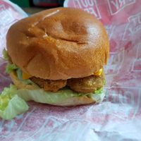 Vegan ccb burger at Out Fry in Versailles