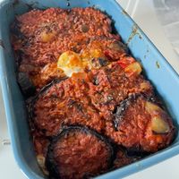 Vegan moussaka at DELI 86 in Knokke-heist