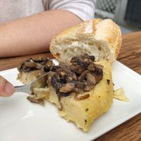 Tortilla de patatas con champiñones y cebolla at Veggira in Bilbao