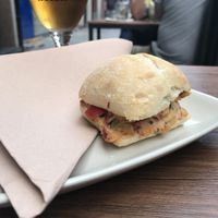 Bocata de noatun casero y verduras increíble  at Veggira in Bilbao