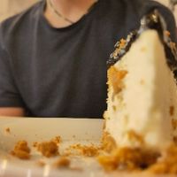 Vegan Cheesecake at Veggira in Bilbao