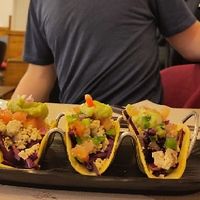 Tofu tacos at Veggira in Bilbao