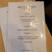 Menú 6/2/25 at Veggira in Bilbao