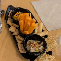 Humus con crudités at Veggira in Bilbao