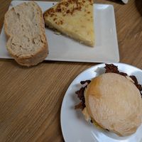Tortilla and sandwich at Veggira in Bilbao