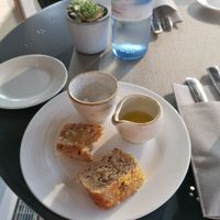 Brot mit Olivenöl at Restaurant Wallenstein in Guestrow