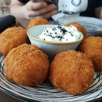 Croquettes at Chia Chill Café in Madrid