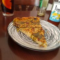 Mushroom quiche at Chia Chill Café in Madrid