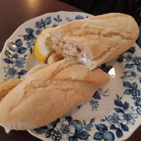 Calamari sandwich / Bocata de calamares at Chia Chill Café in Madrid